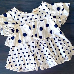 Cat & Jack ruffled polka dot dress